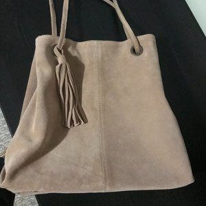 Garnet Hill Leather/Suede Purse